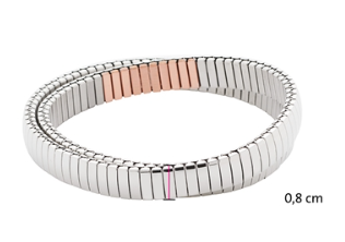 Flexi-Armband aus hochglanzpoliertem Edelstahl