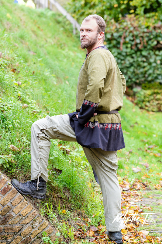 Wikingerhose mit Beinschnürung, Natur