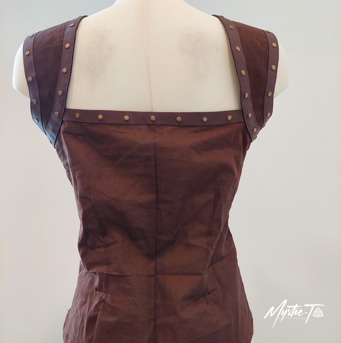 Sleeveless Steampunk Top Arianna