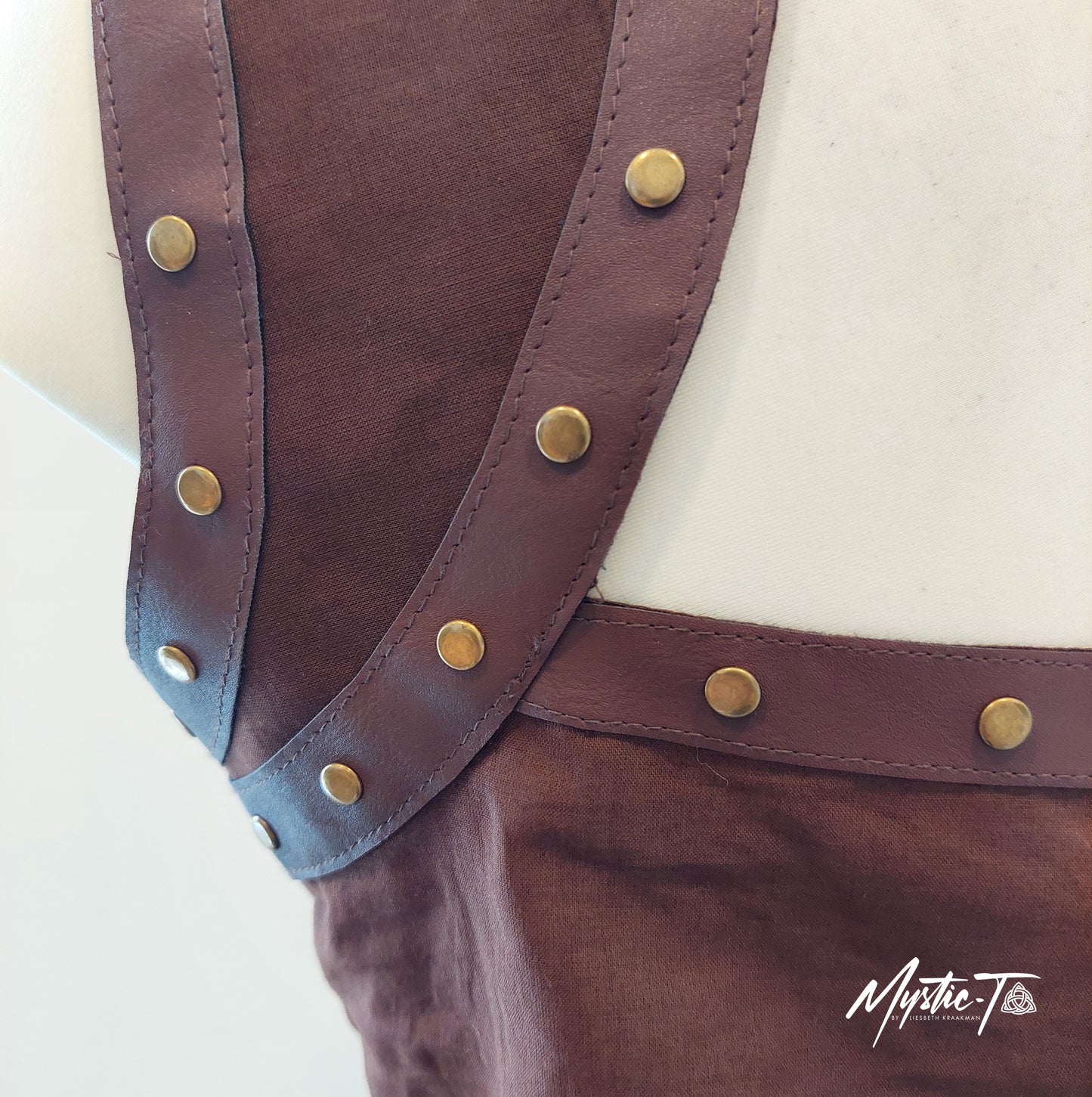 Sleeveless Steampunk Top Arianna