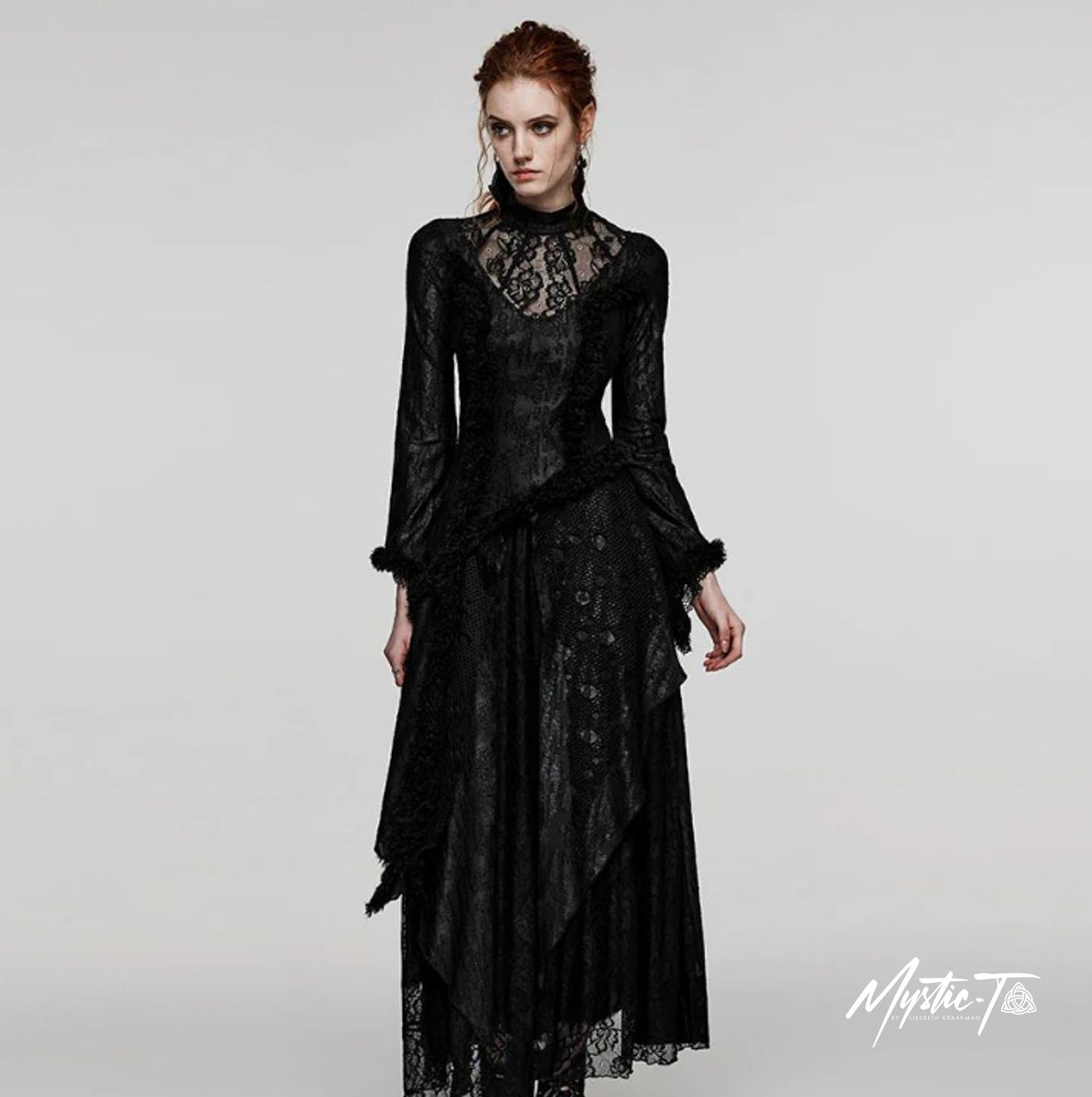 Punk Rave Kleid Eidolic Scharz