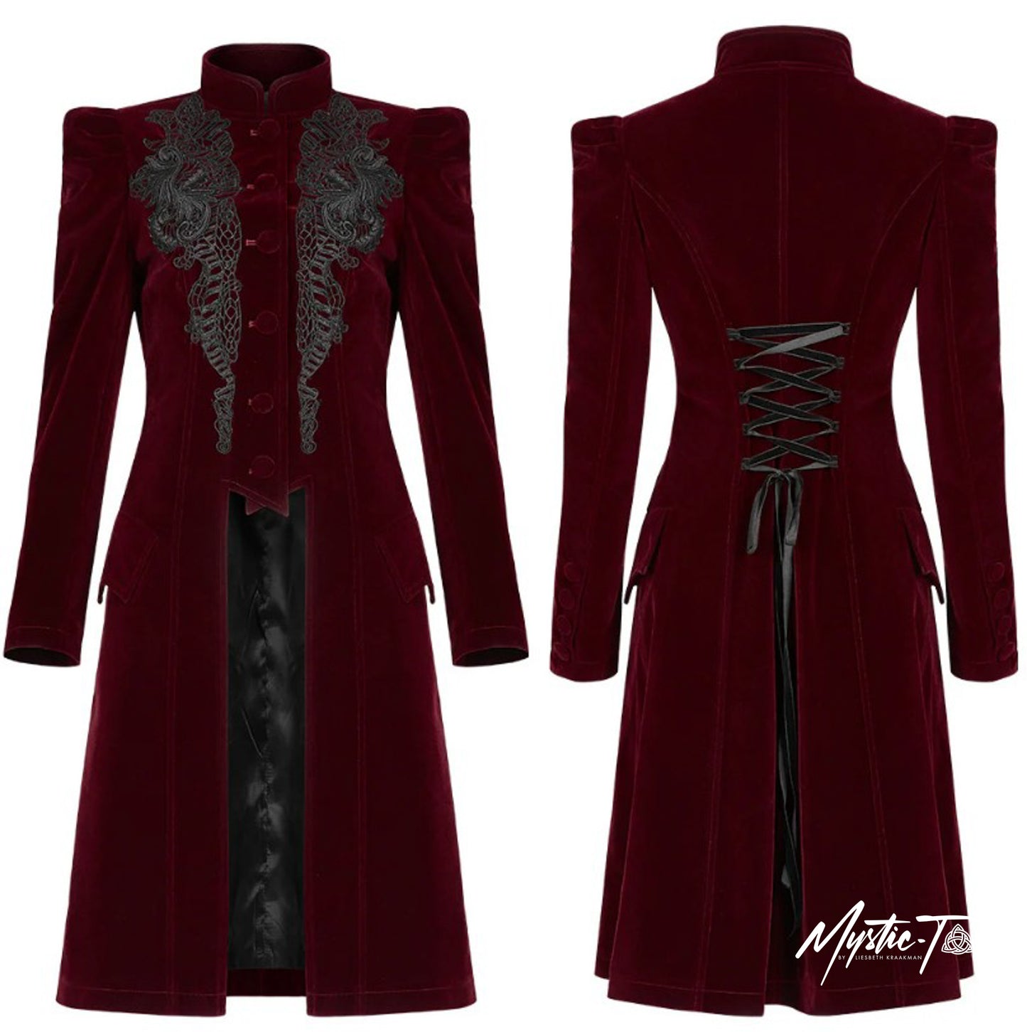 Punk Rave Mantel Mysterious Mayhem Red