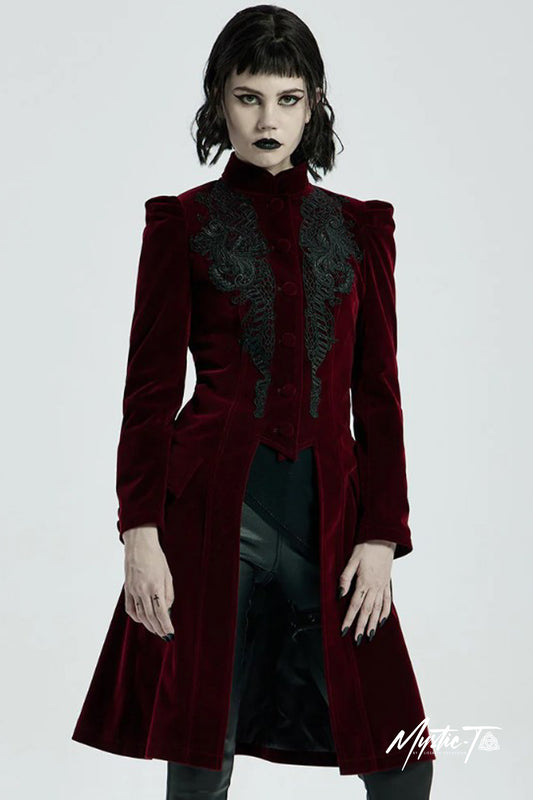 Punk Rave Mantel Mysterious Mayhem Red