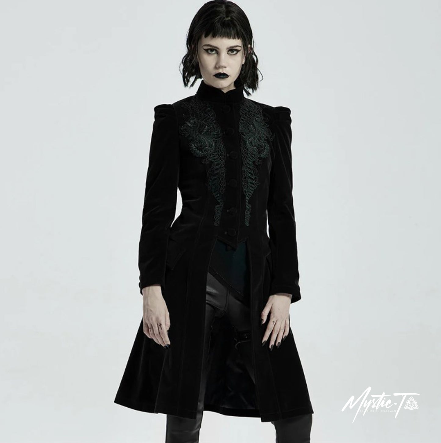 Punk Rave Mantel Mysterious Mayhem Schwarz