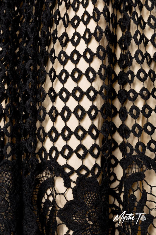 Retro Swingkleid mit Spitzenrock