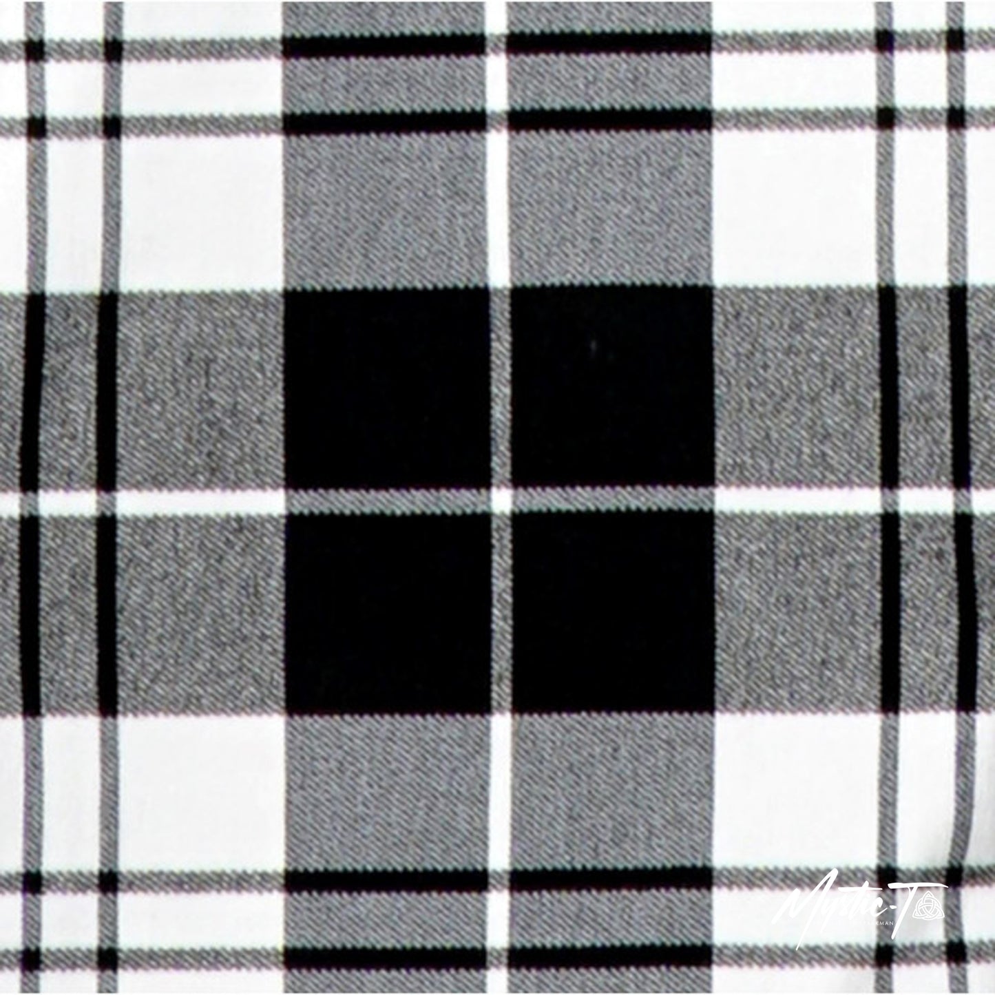 Tiffany 50s Coat Swingkleid in Black Tartan