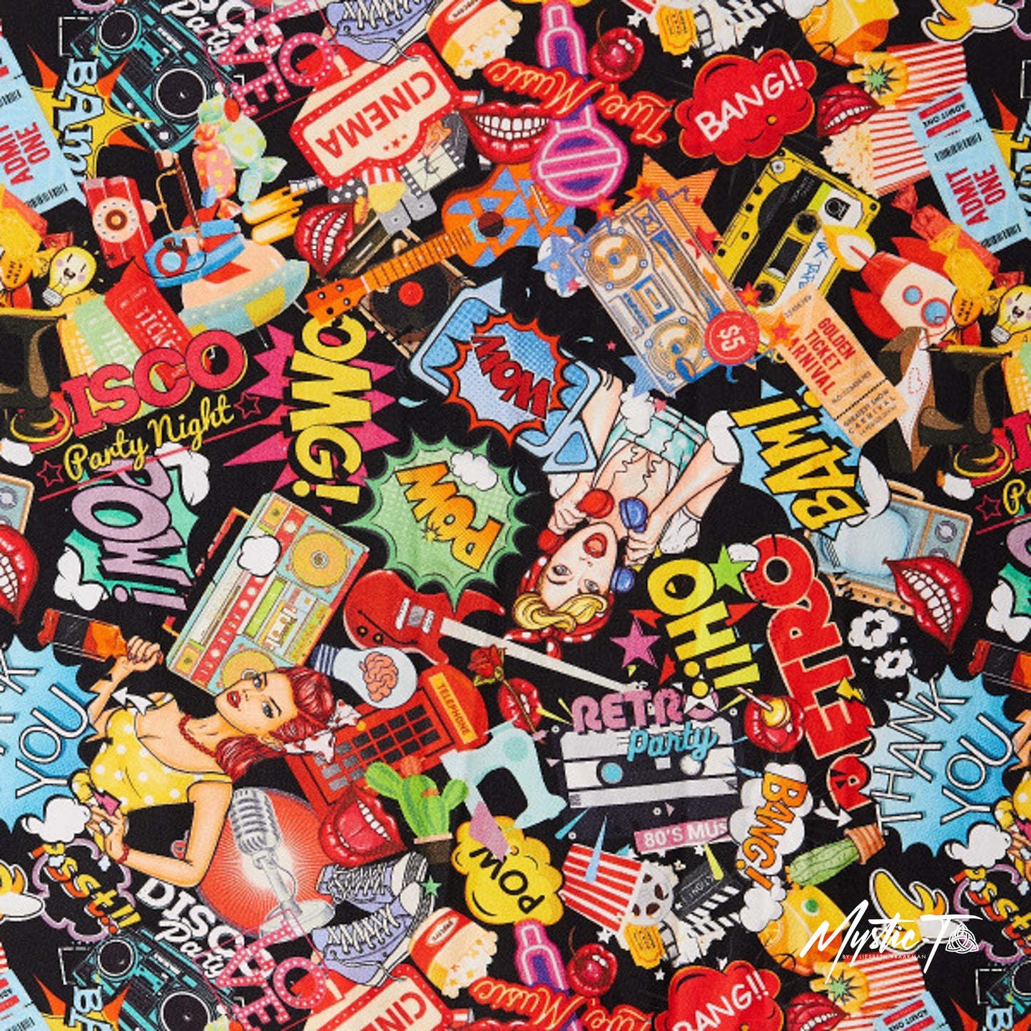 Amanda Swing Dress Pop Art