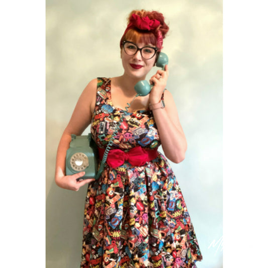 Amanda Swing Dress Pop Art