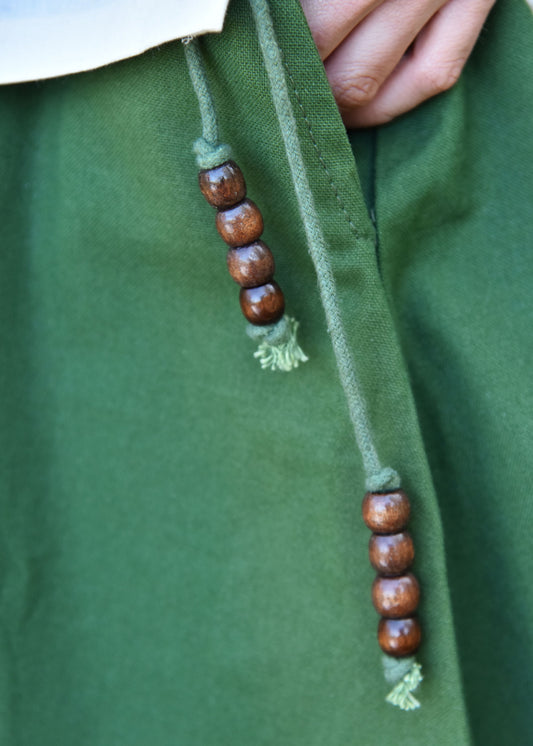 Mittelalterlicher Rock, weit ausgestellt, Grün