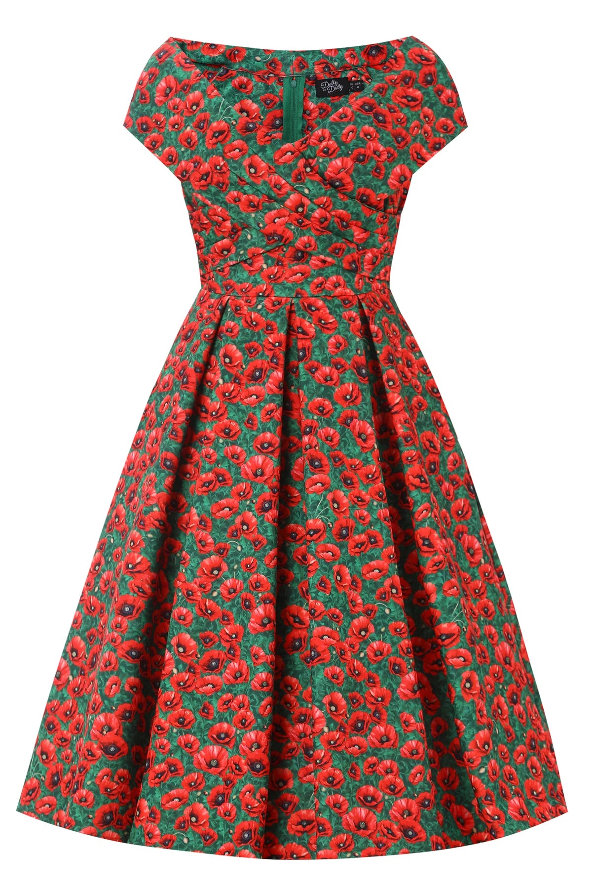 Beverly Off-Shoulder Swing Dress – Red Poppy Romantik pur