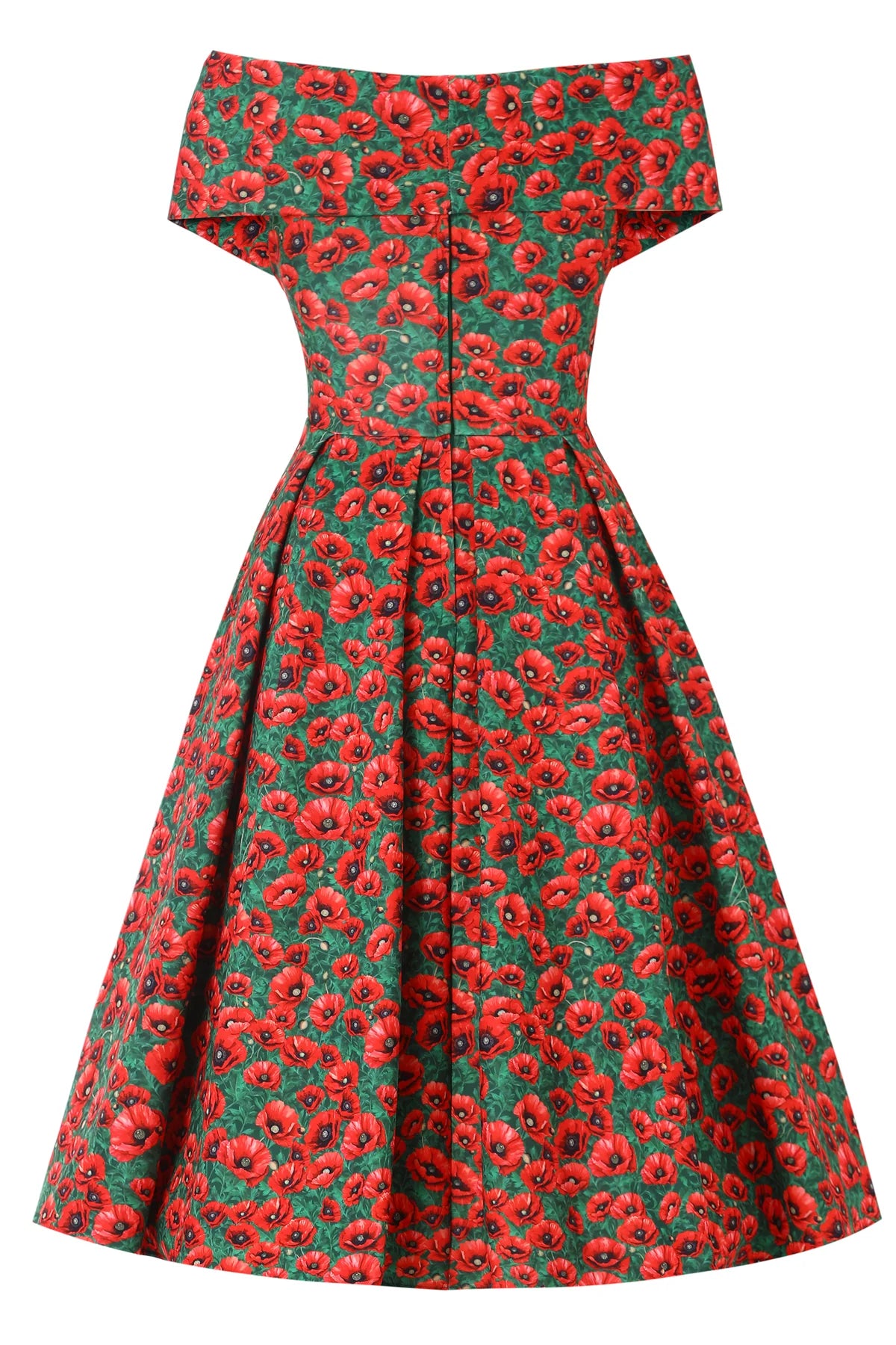 Beverly Off-Shoulder Swing Dress – Red Poppy Romantik pur