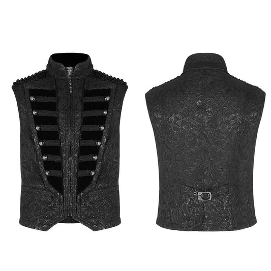 Punk Rave Weste Abaddon Schwarz und Rot