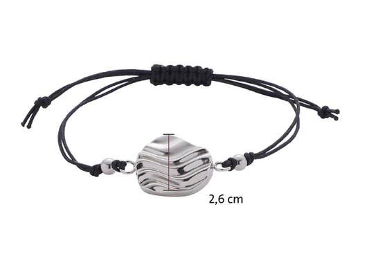 Textilarmband mit modernem Muster und schönem Funkeln