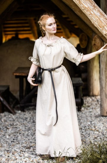 Kürzarmkleid, Hanf