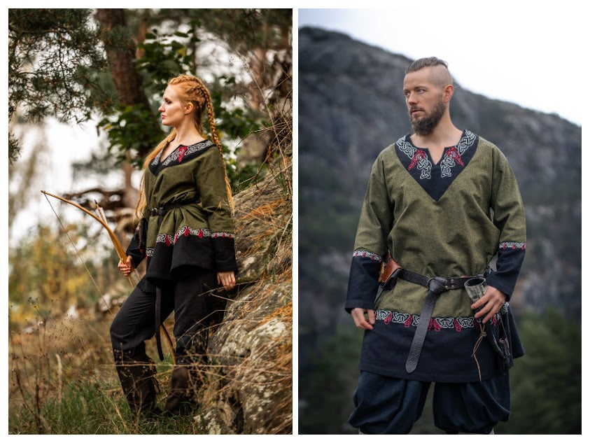 Wikinger Tunika Olive Unisex