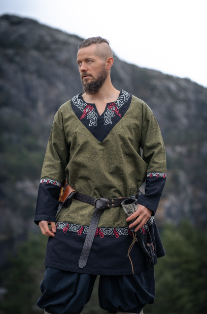 Wikinger Tunika Olive Unisex