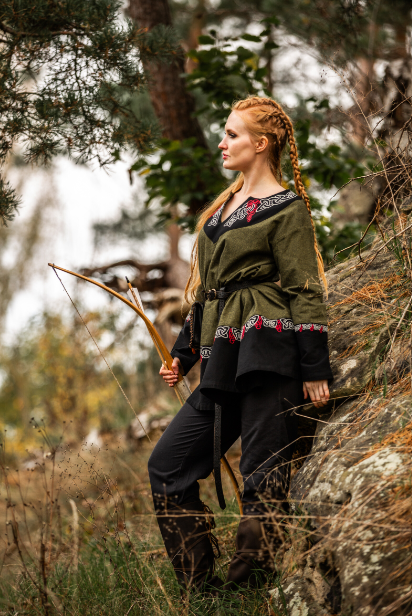 Wikinger Tunika Olive Unisex