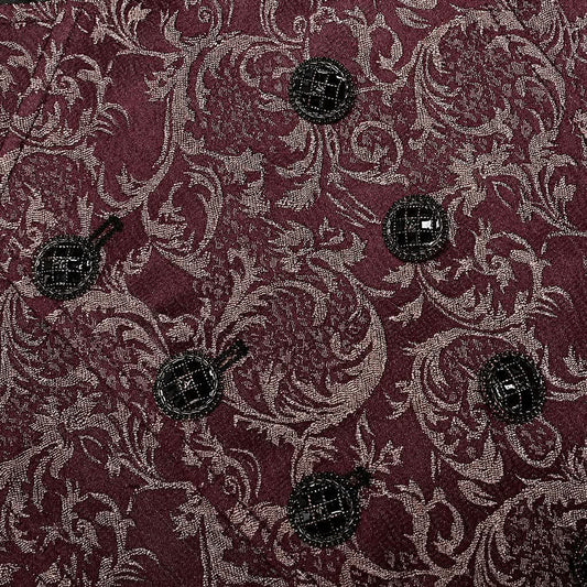 PunkRave Geblümte Weste Lucien - Rot