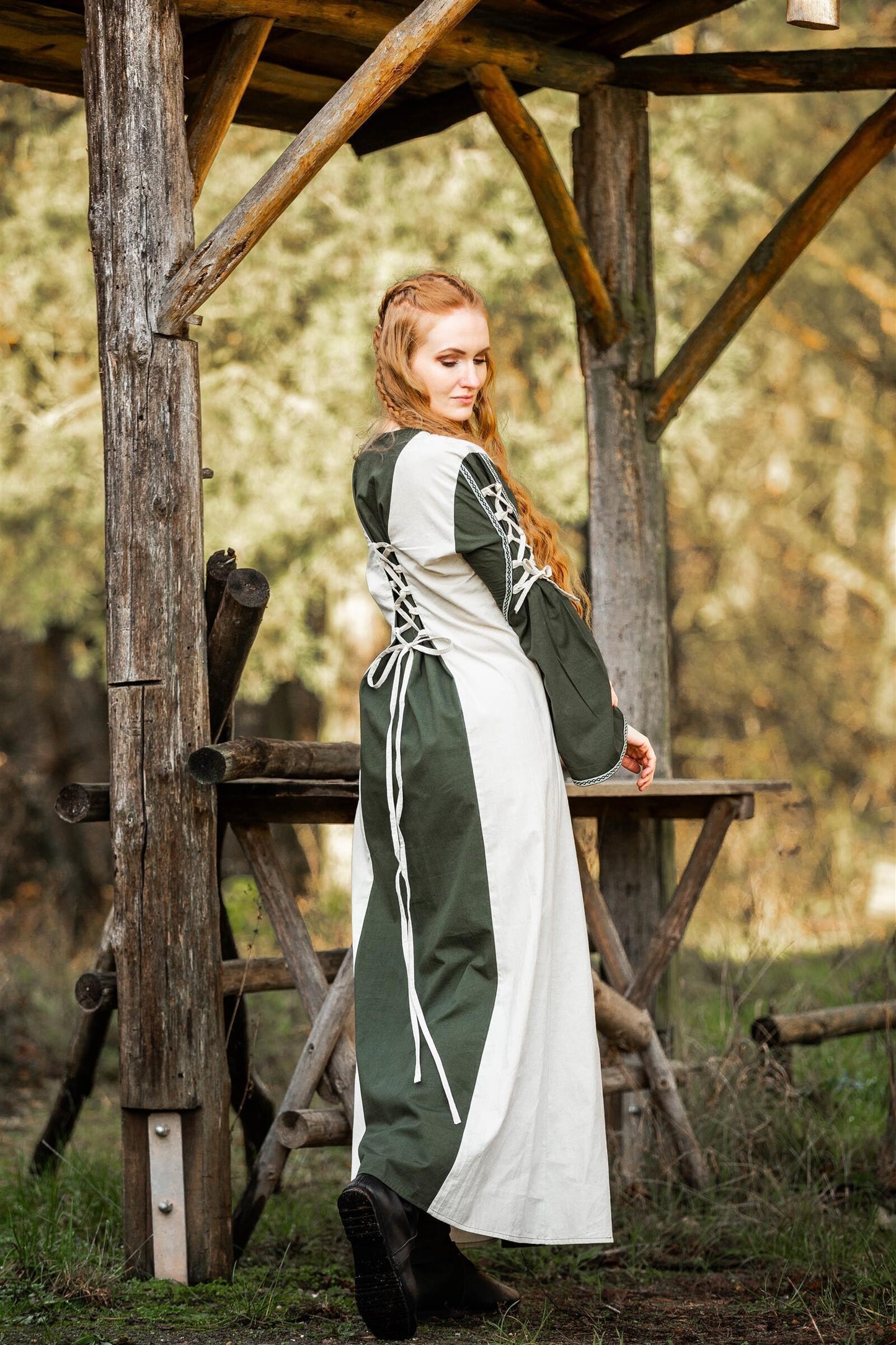 Mittelalter Kleid Amalia Grün