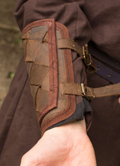 Wikinger Armschienen aus Leder
