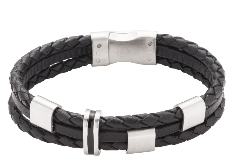 Markantes Armband mit Edelstahlelementen