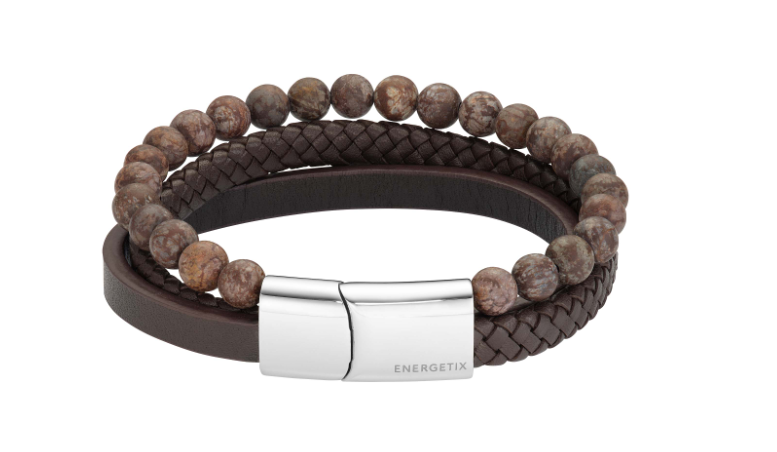 mehrreihiges armband mit modernem materialmix