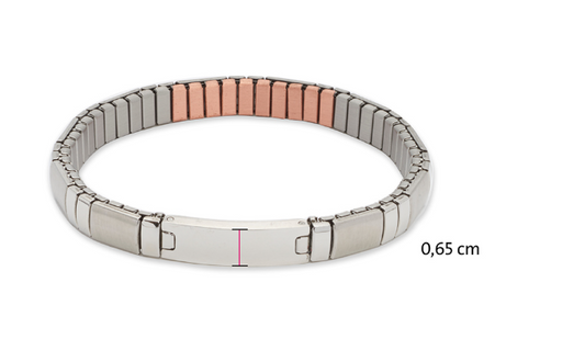 Flex-Armband mit Kupfer-Elementen