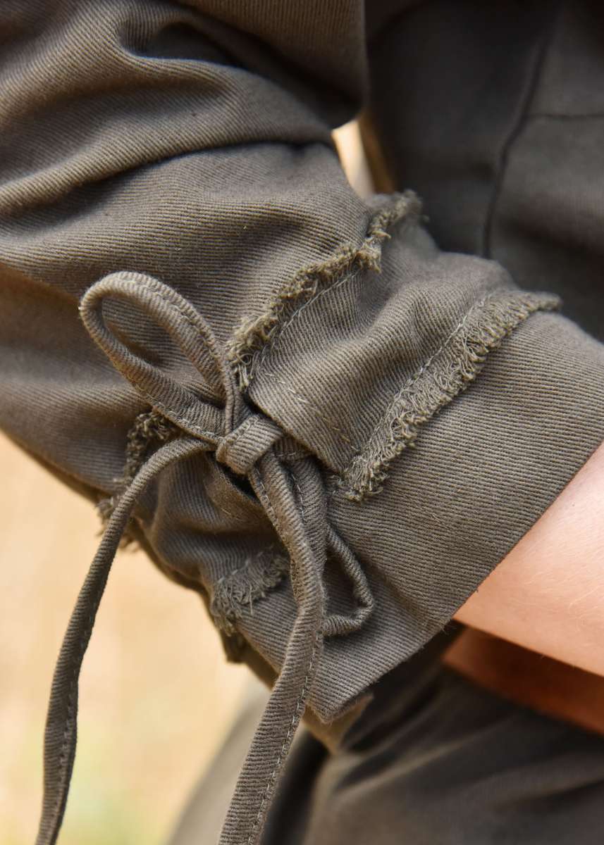 Mittelalter Frauen Tunika olivgrün