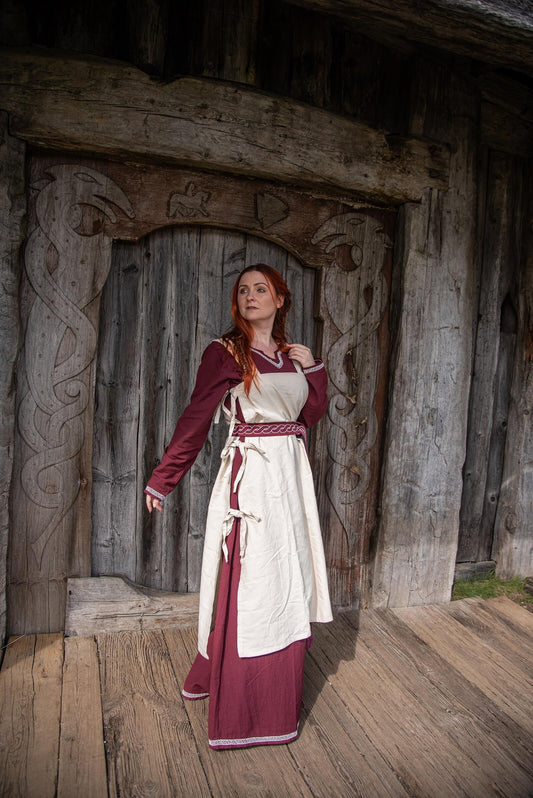 Mittelalter Überkleid Schürze Natur