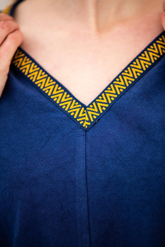 Wikinger Tunika Damen Blau