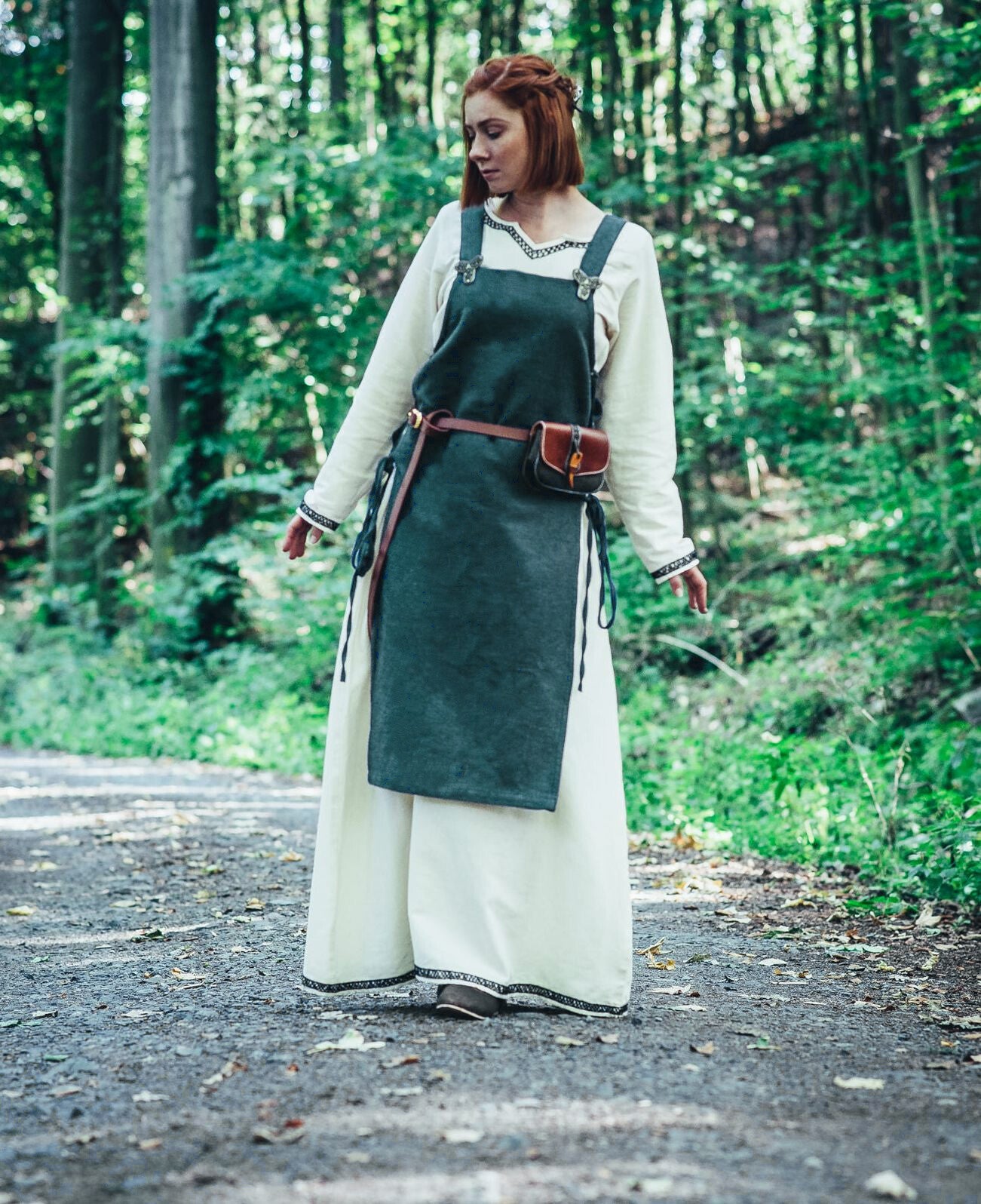 Überkleid Schürze Grün