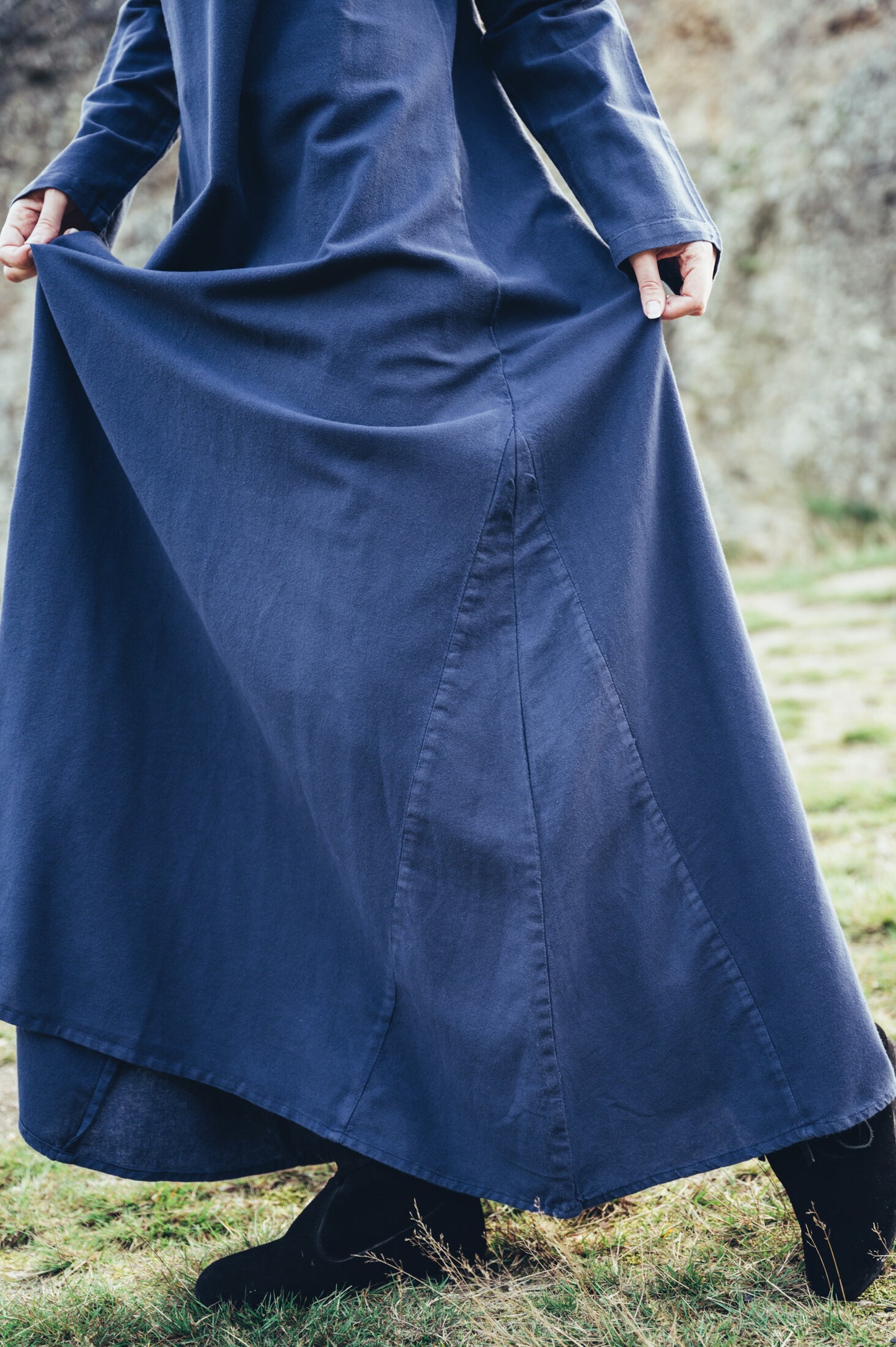 Wikinger Unterkleid Baumwolle Midnight Blue