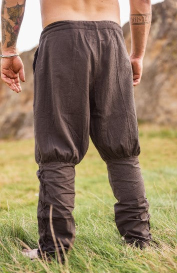 Wikingerhose mit Beinschnürung, Braun
