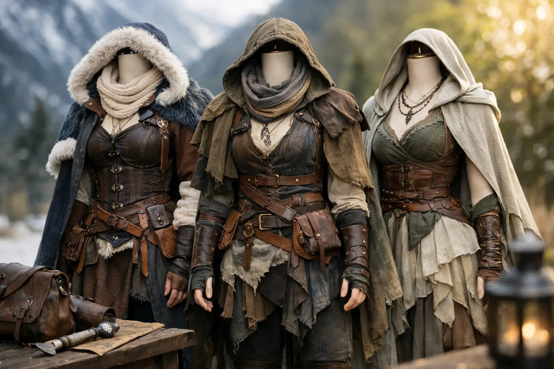Fantasy-Outfit schichten für Stil bei jedem Wetter