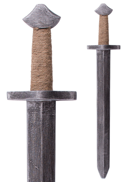 Kinder Ritterschwert aus Holz mit Jute-Griffwicklung