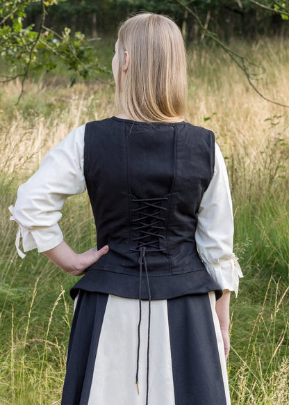 Mittelalter Korsage aus Baumwolle zum Tragen über Bluse oder Unterkleid