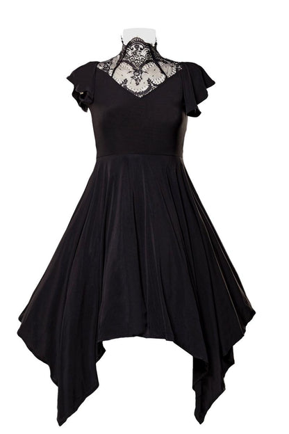 Elegantes Kleid mit Spitzeneinsatz – Femininer Stil mit modernem Twist