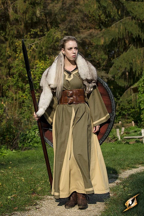 Mittelalter Kleid Astrid Dragon Braun