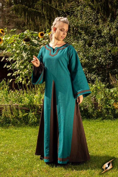 Mittelalter Kleid Astrid Dragon Braun