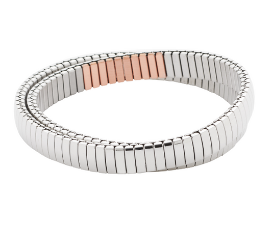 Flexi-Armband aus hochglanzpoliertem Edelstahl