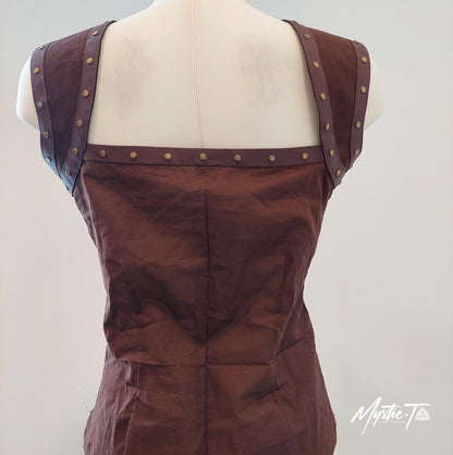 Sleeveless Steampunk Top Arianna