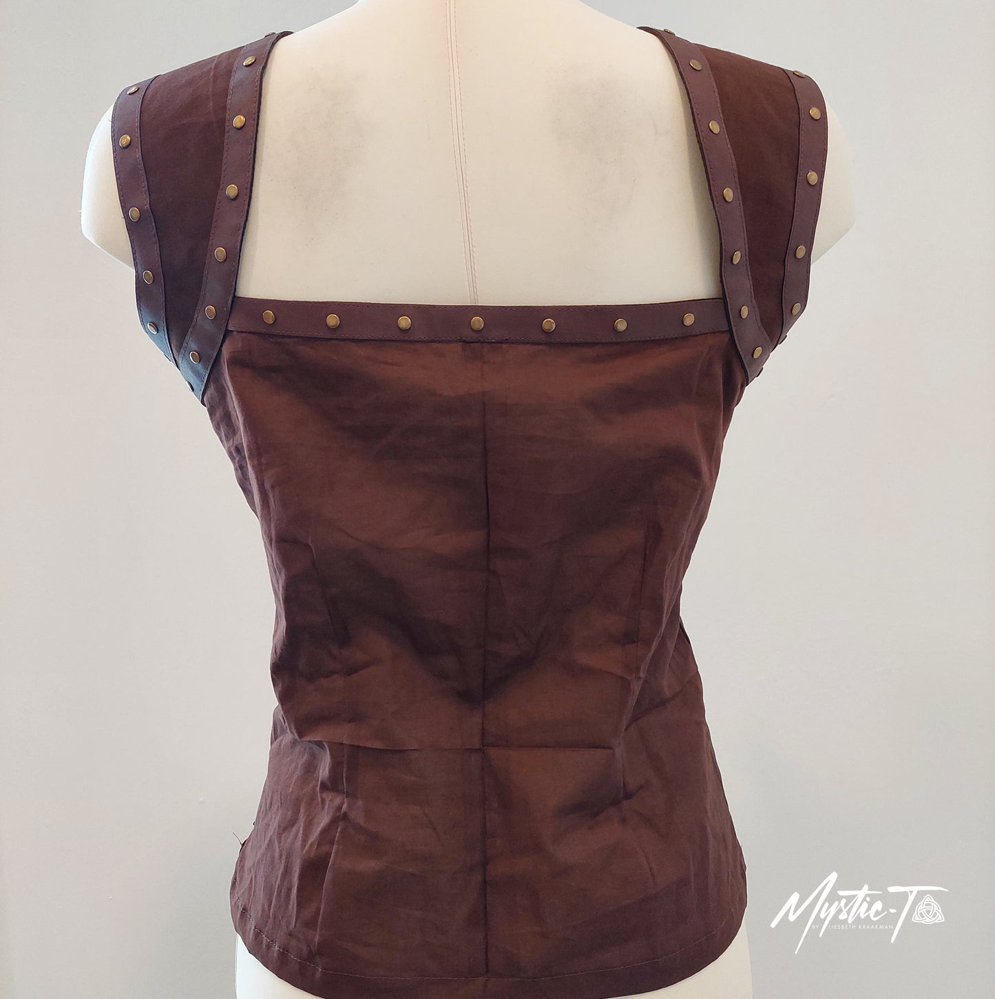 Sleeveless Steampunk Top Arianna