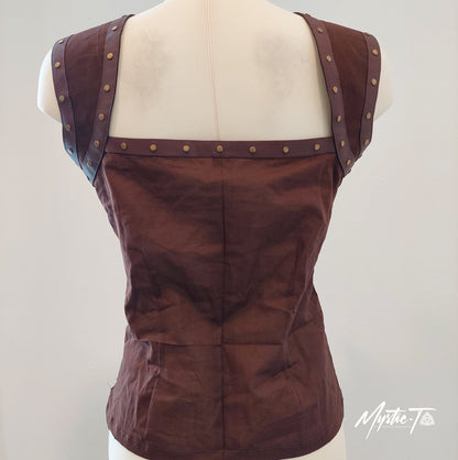 Sleeveless Steampunk Top Arianna