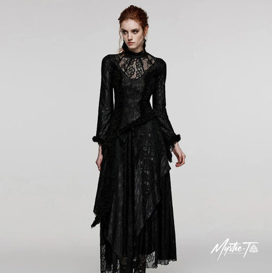 Punk Rave Kleid Eidolic Scharz