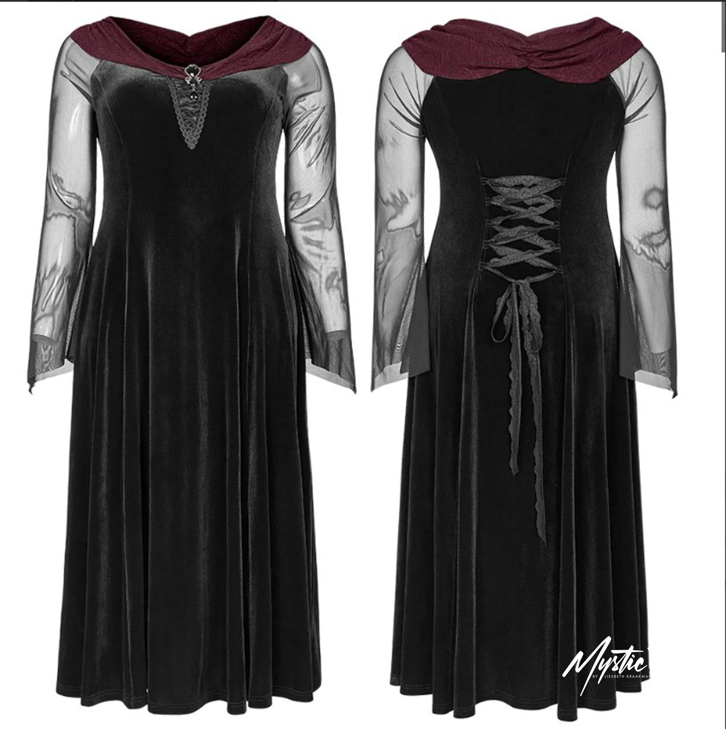 Punk Rave Kleid Haunted Grimoire