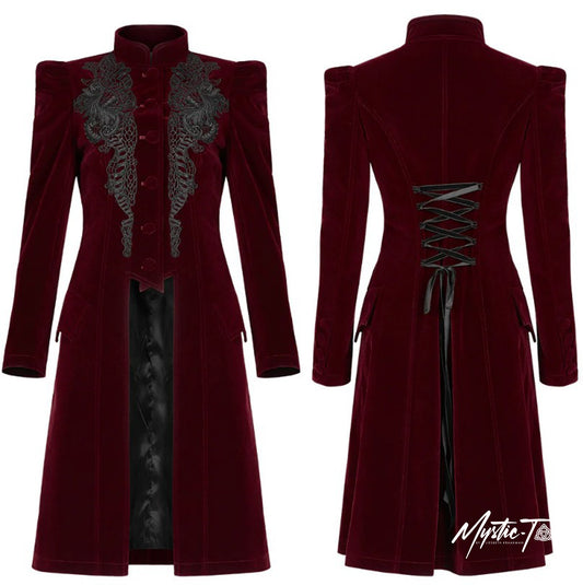 Punk Rave Mantel Mysterious Mayhem Red
