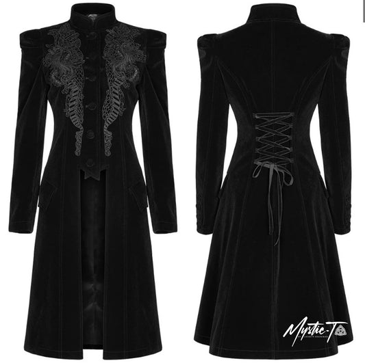 Punk Rave Mantel Mysterious Mayhem Schwarz