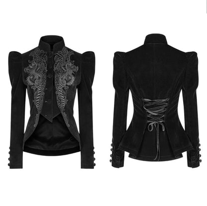 Punk Rave Jacke Pending the Moonlight Schwarz
