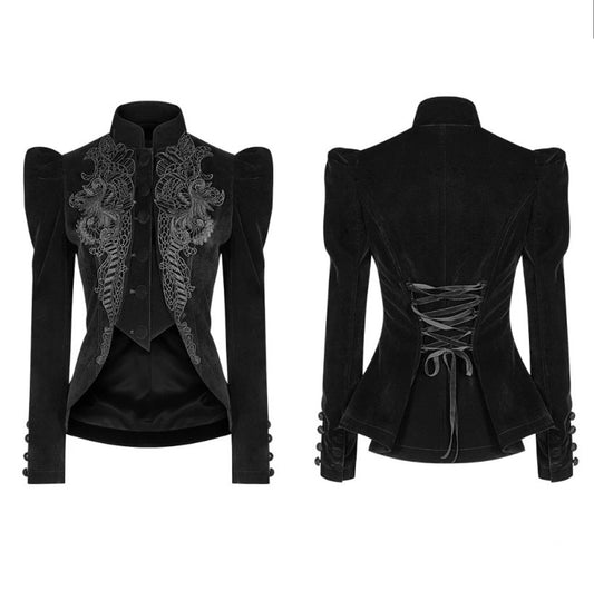 Punk Rave Jacke Pending the Moonlight Schwarz