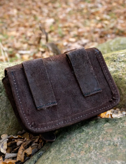 Gürteltasche aus Wildleder für Mittelalter Gewandung